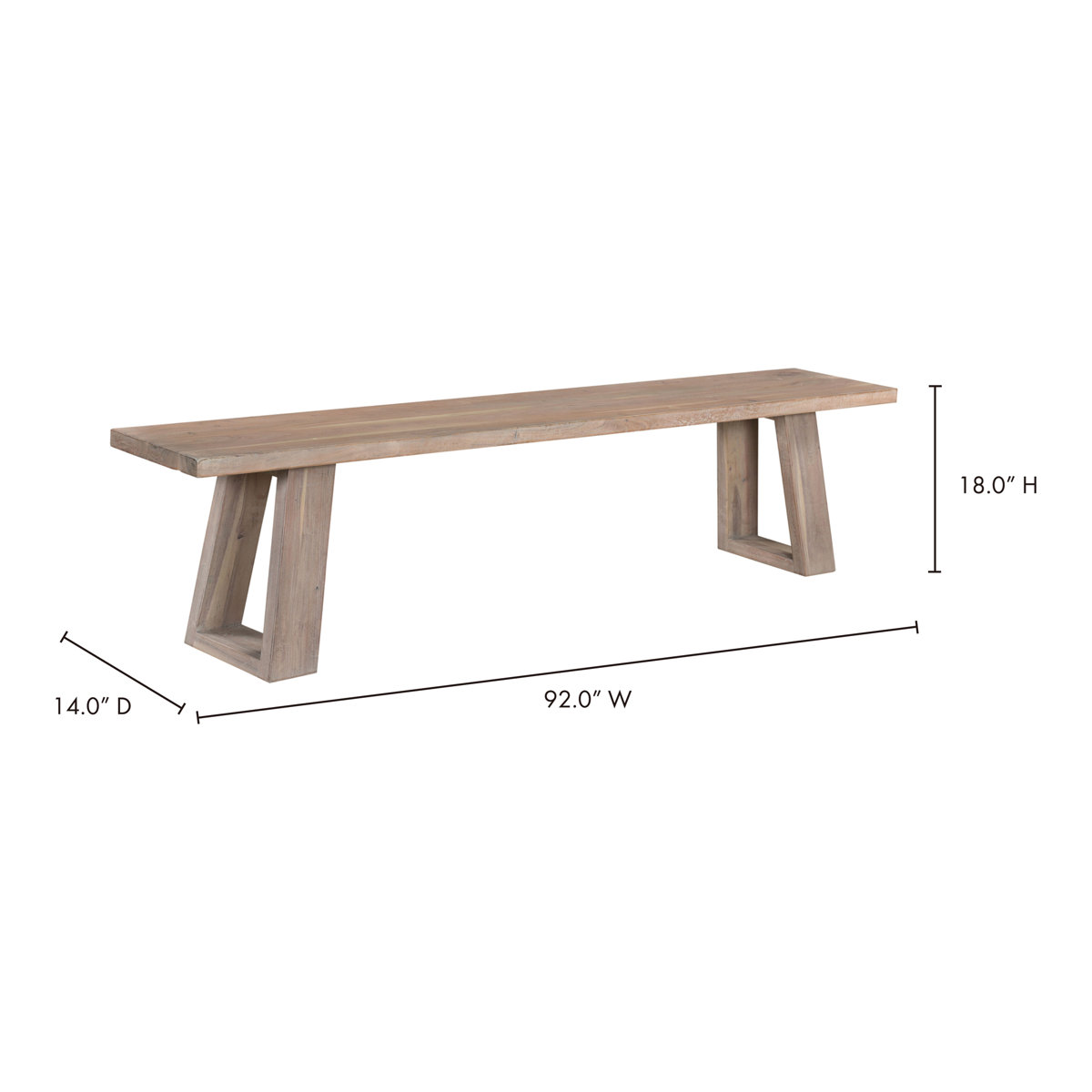 Joss & Main Mathias Solid Wood Bench | Wayfair